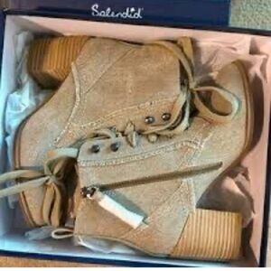 Splendid Tan Suede Ankle Boots